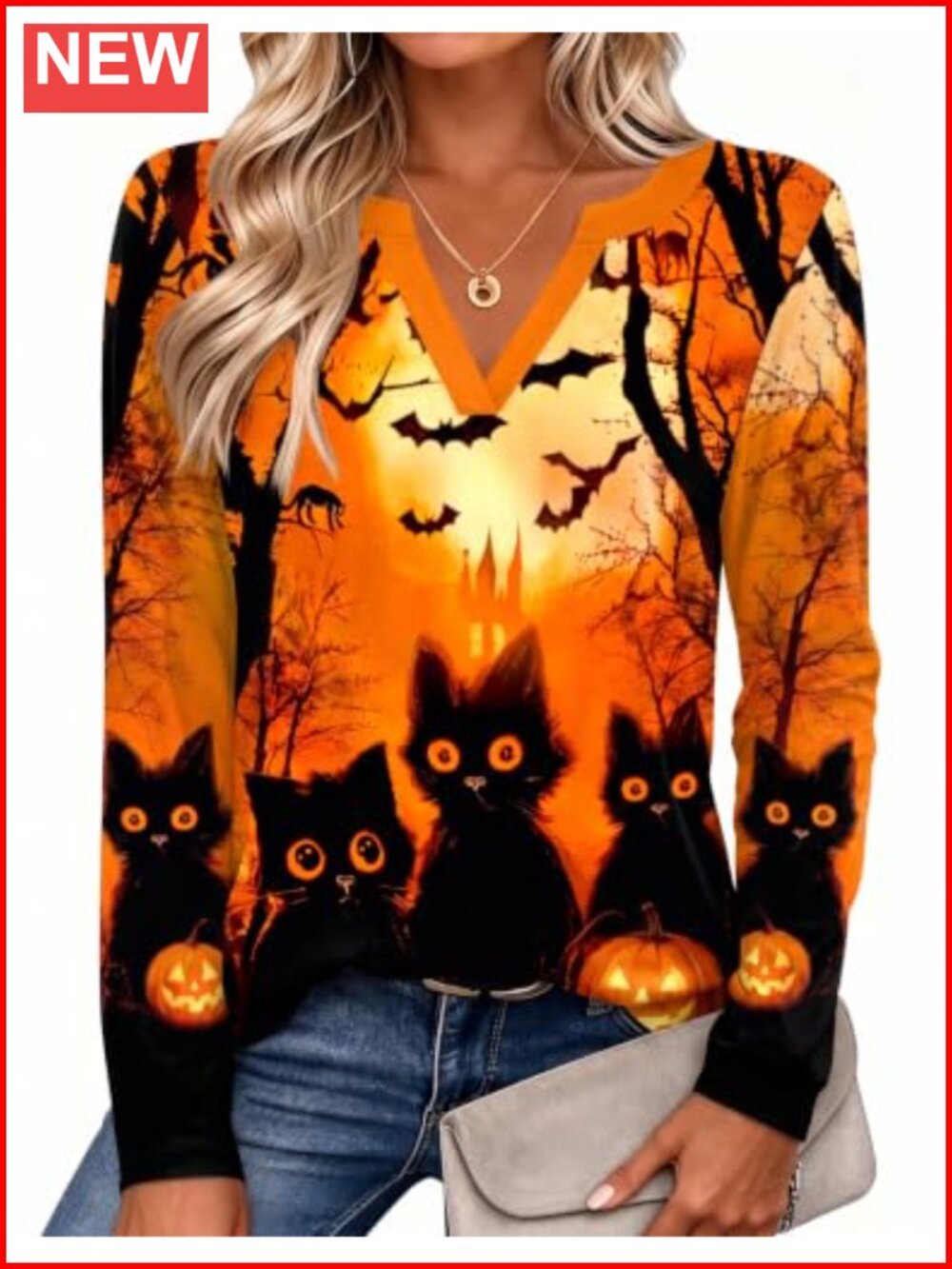 Women's Long Sleeve V Neck Tunic Top Polyester Spandex Soft Casual
